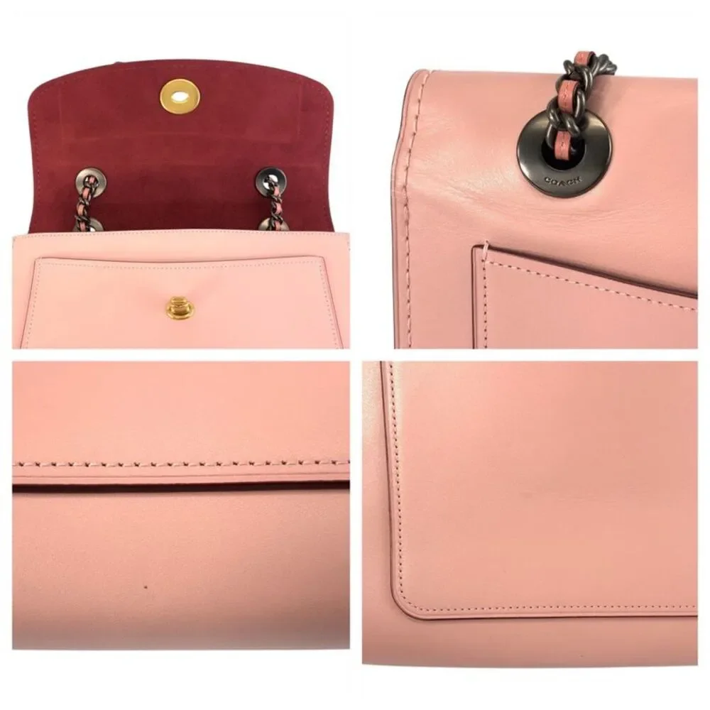 Coach Leather Parker Tea Rose Blossom Bag - Picture 7 of 10